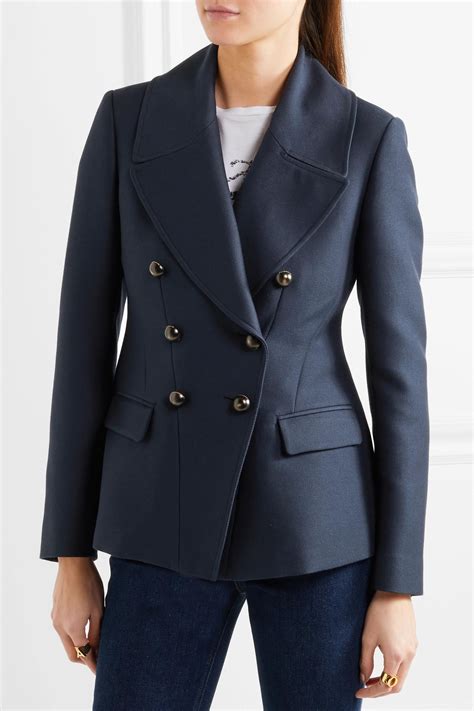 burberry navy double breasted blazer|farfetch Burberry blazer.